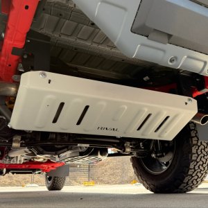 Ineos Quartermaster Skid Plate - Rival 4x4 - Aluminum Exhaust - Aluminum - `24-`26